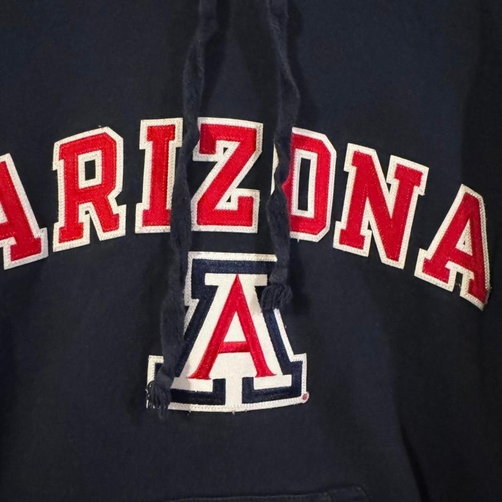 Big Cotton University of Arizona Wildcats Navy Blue Pullover Hoodie Small - Picture 2 of 4